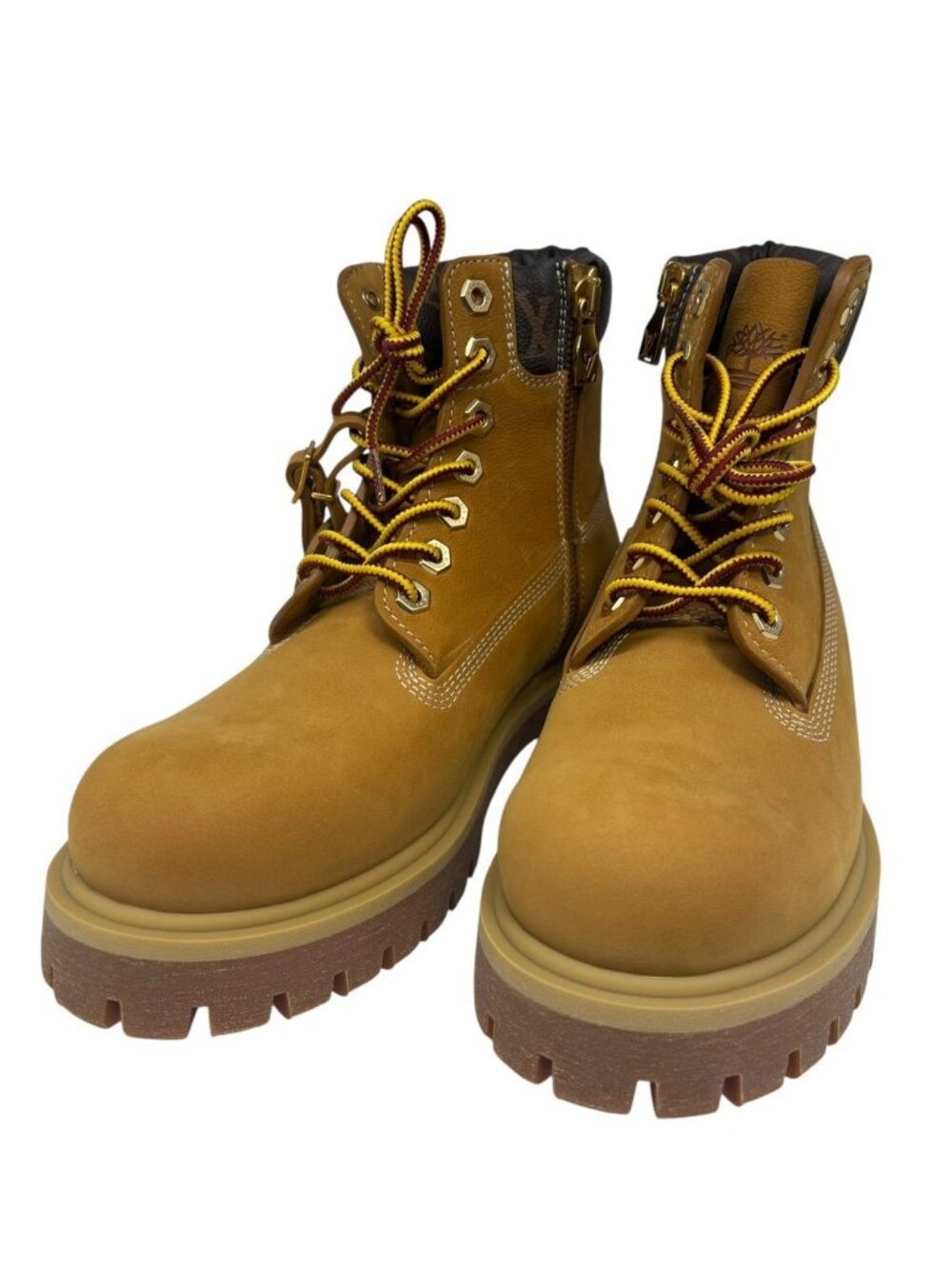 Louis Vuitton LV Timberland Ankle Boots Monogram Beige Boots Wheat Pharrell 9.5
